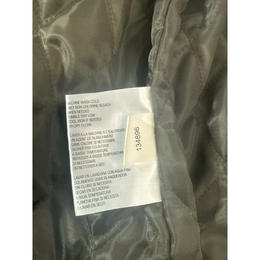 NWOT Michael Michael Kors Hooded Double  Breasted Small Olive Green Trench Coat